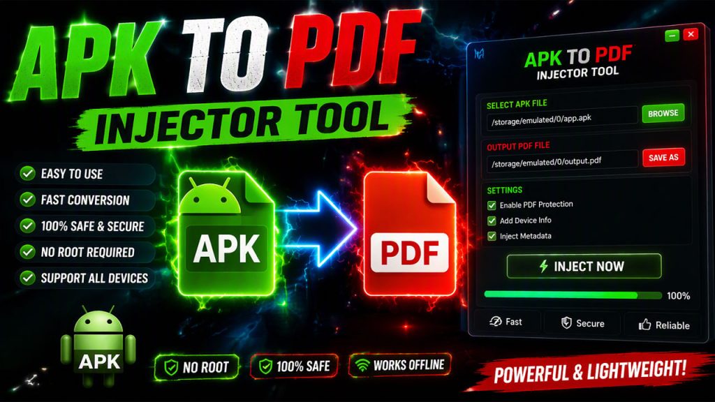 Apk To PDF Injector Tool